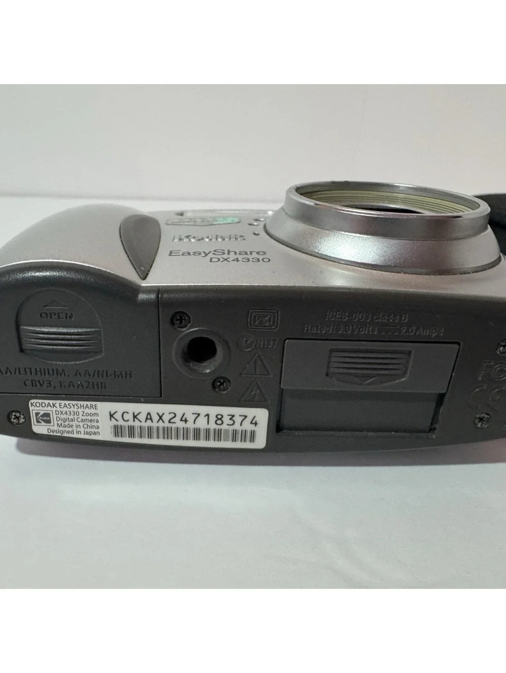 Kodak EasyShare DX4330 3.1MP Digital Camera Silver - For Parts/Fix Only